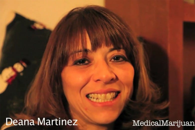 Smiling woman with bangs, captioned Deana Martinez, MedicalMarijuana411