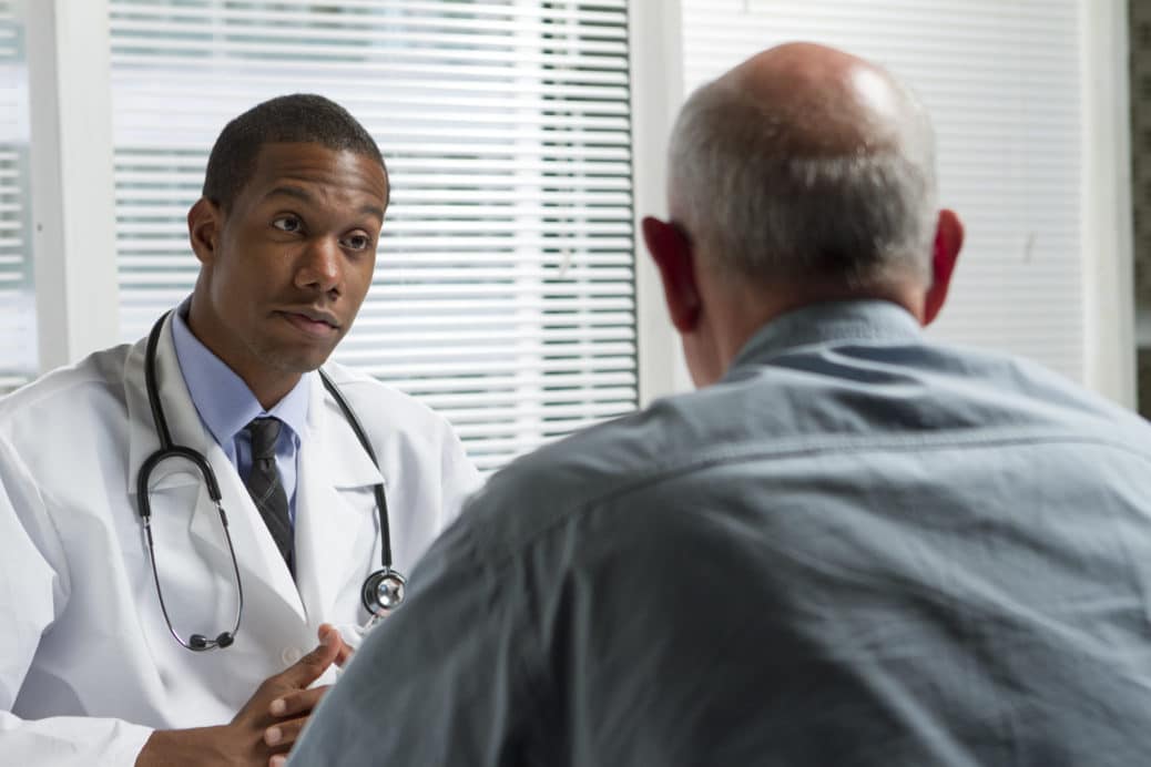 doctor and patient in office