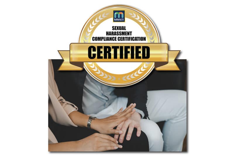 Washington State Law SB5258 Sexual Harassment Compliance Certiciation.