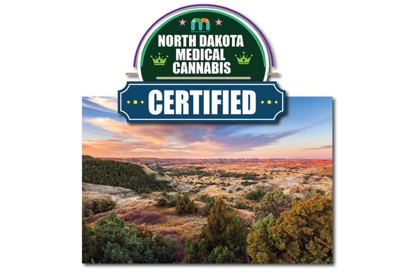 North Dakota Medical Cannabis Certified Badge.