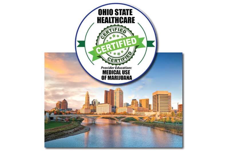 Ohio Medical Use of Marijuana Healthcare Provider Education Certification Badge.