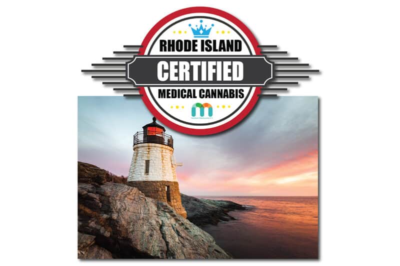 Rhode Island Medical Cannabis Certified Badge.