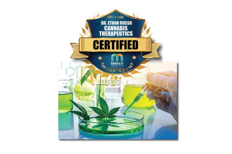 Dr. Ethan Russo Cannabis Therapeutics Certified Badge.