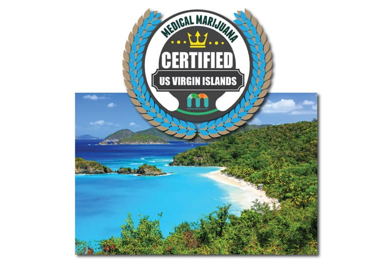 US Virgin Islands Medical Marijuana Certified Badge.