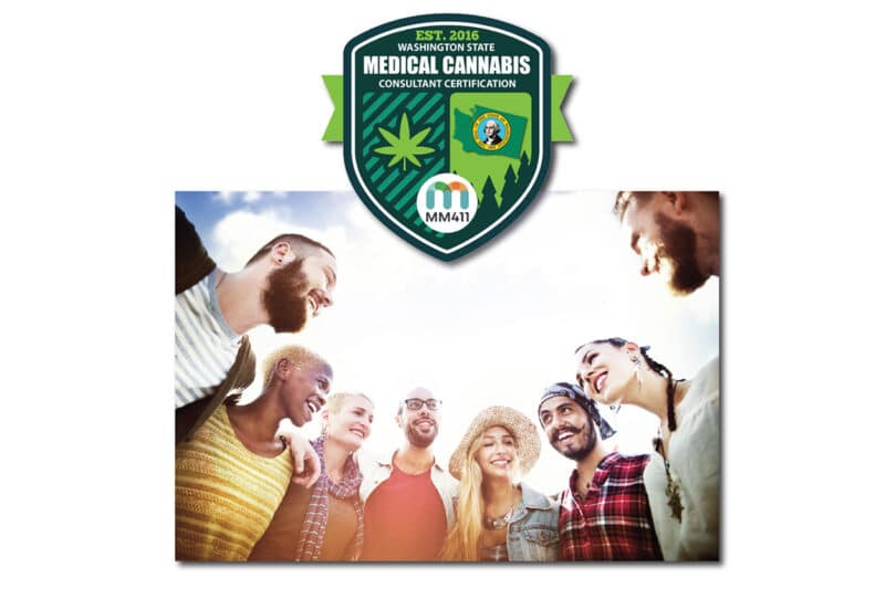 Washington State Medical Cannabis Consultant Certification Badge.