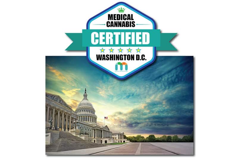 Washington DC Medical Cannabis Certified Badge.