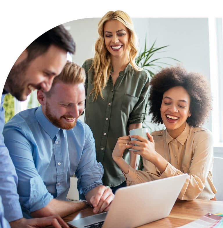 Group of Millennials Taking Online Cannabis Training Course.