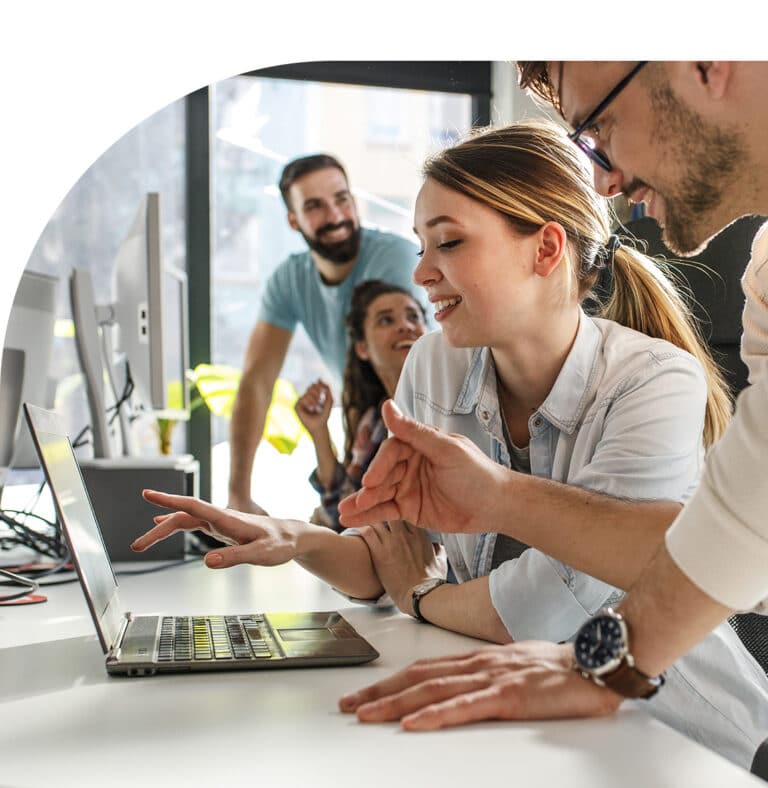 Cannabis Students Studying On Their Laptops.
